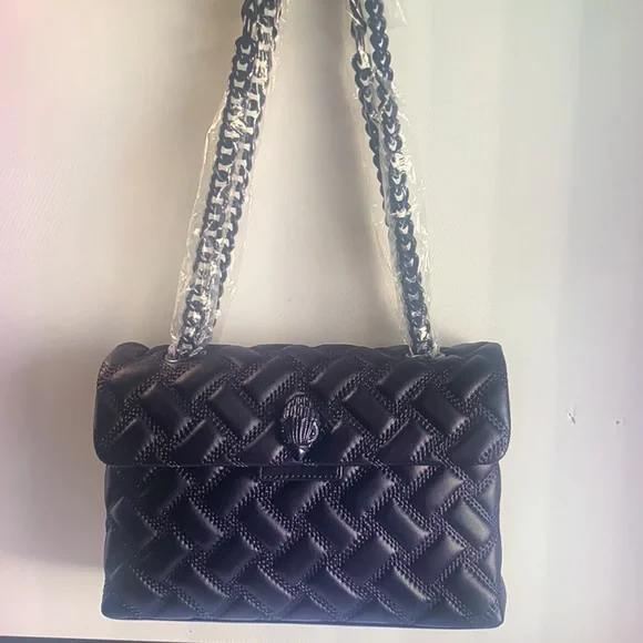 - KURT GEIGER LONDON KENSINGTON DRENCH LEATHER SHOULDER BAG - Picture 8 of 10